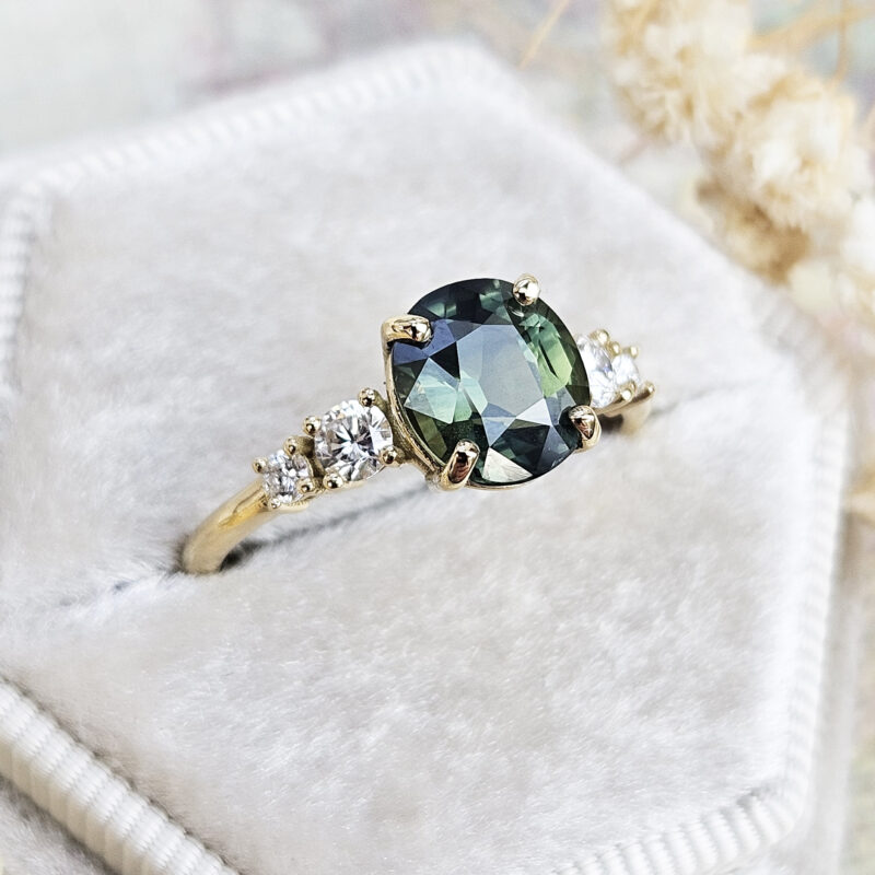 Green sapphire or other green gemstone? More info in comments :  r/EngagementRings