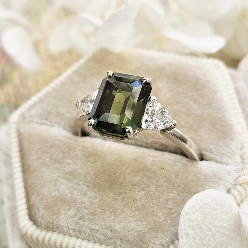 Regal Rose Ring in Green Sapphire | Local Eclectic – local eclectic